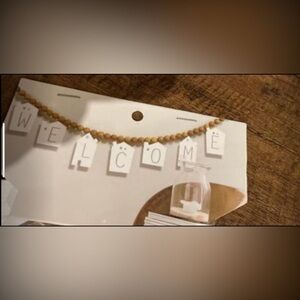 🆕 shabby chic farmhouse decor welcome beaded sign